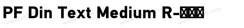 PF Din Text Medium R字体转换